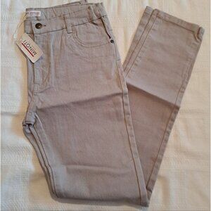 Minoti boys size 12- 13 years, 5 pocket, gray pants, NWT